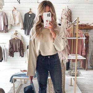 Dial it in Sweater - Beige